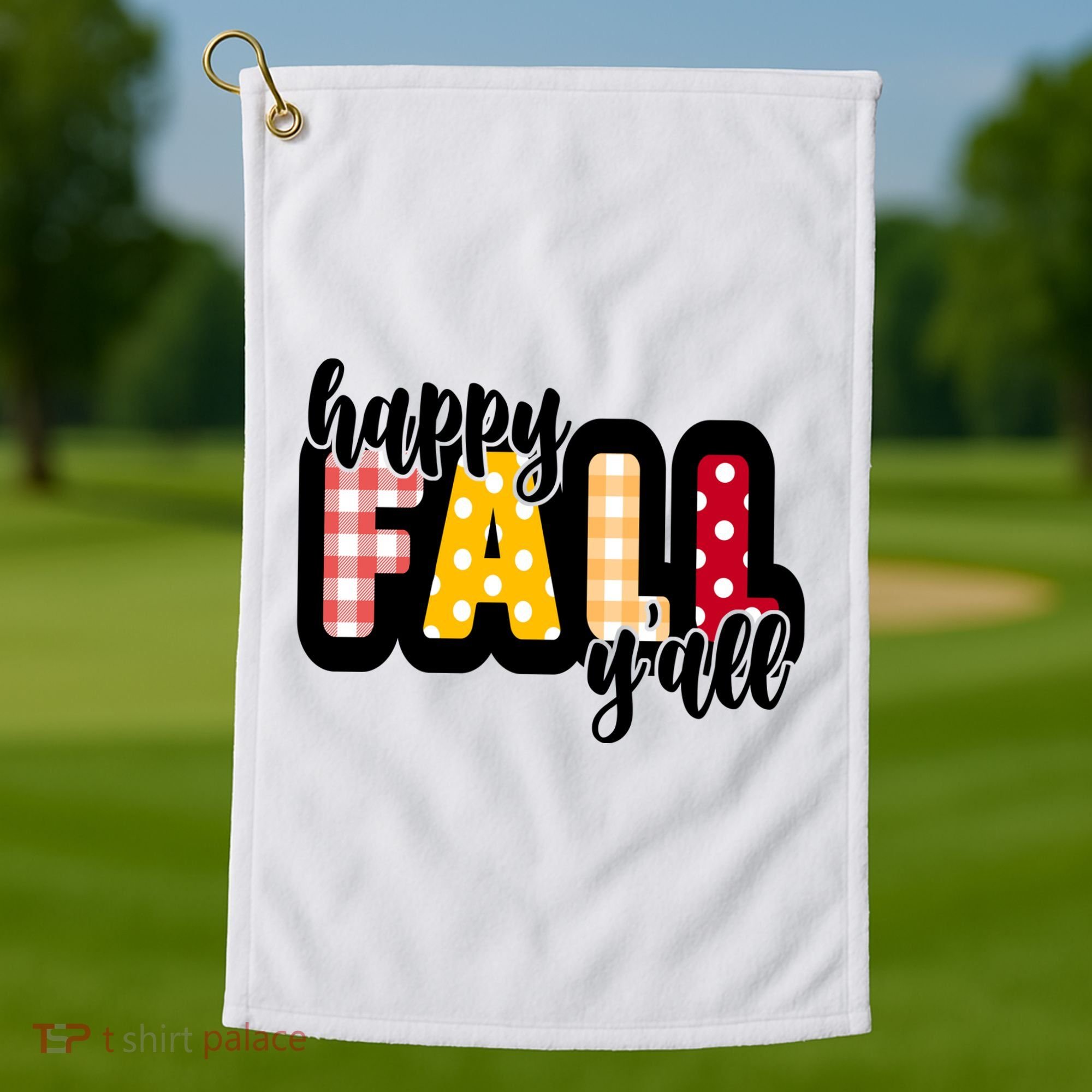 Happy Fall Yall Cozy Golf Towel