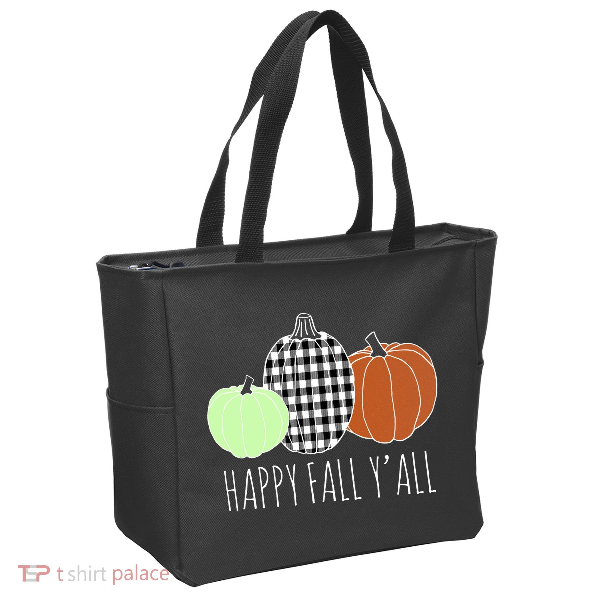 Happy Fall Yall Pumpkin Tote Bag