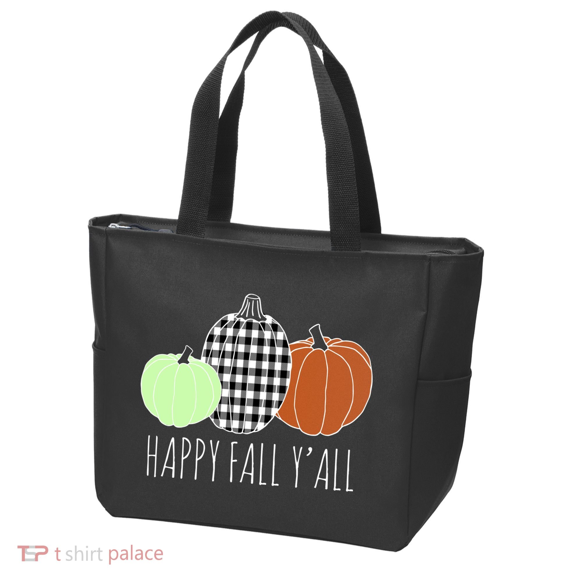Happy Fall Yall Pumpkin Tote Bag