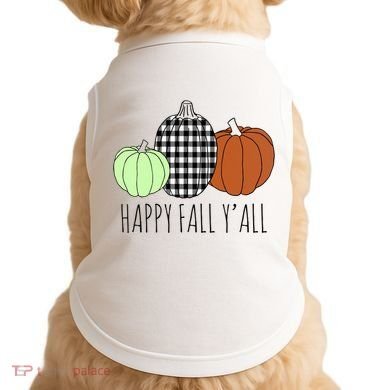Happy Fall Yall Pumpkin Doggie Tank