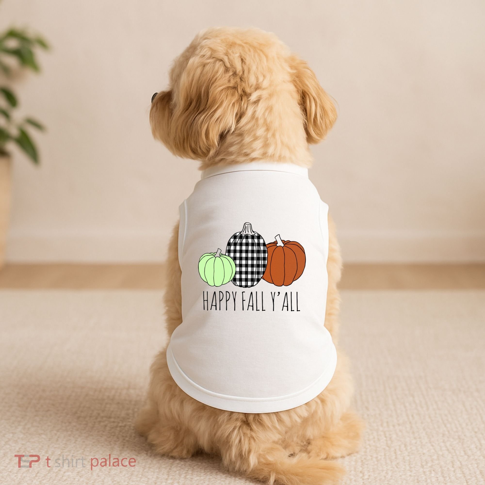 Happy Fall Yall Pumpkin Doggie Tank