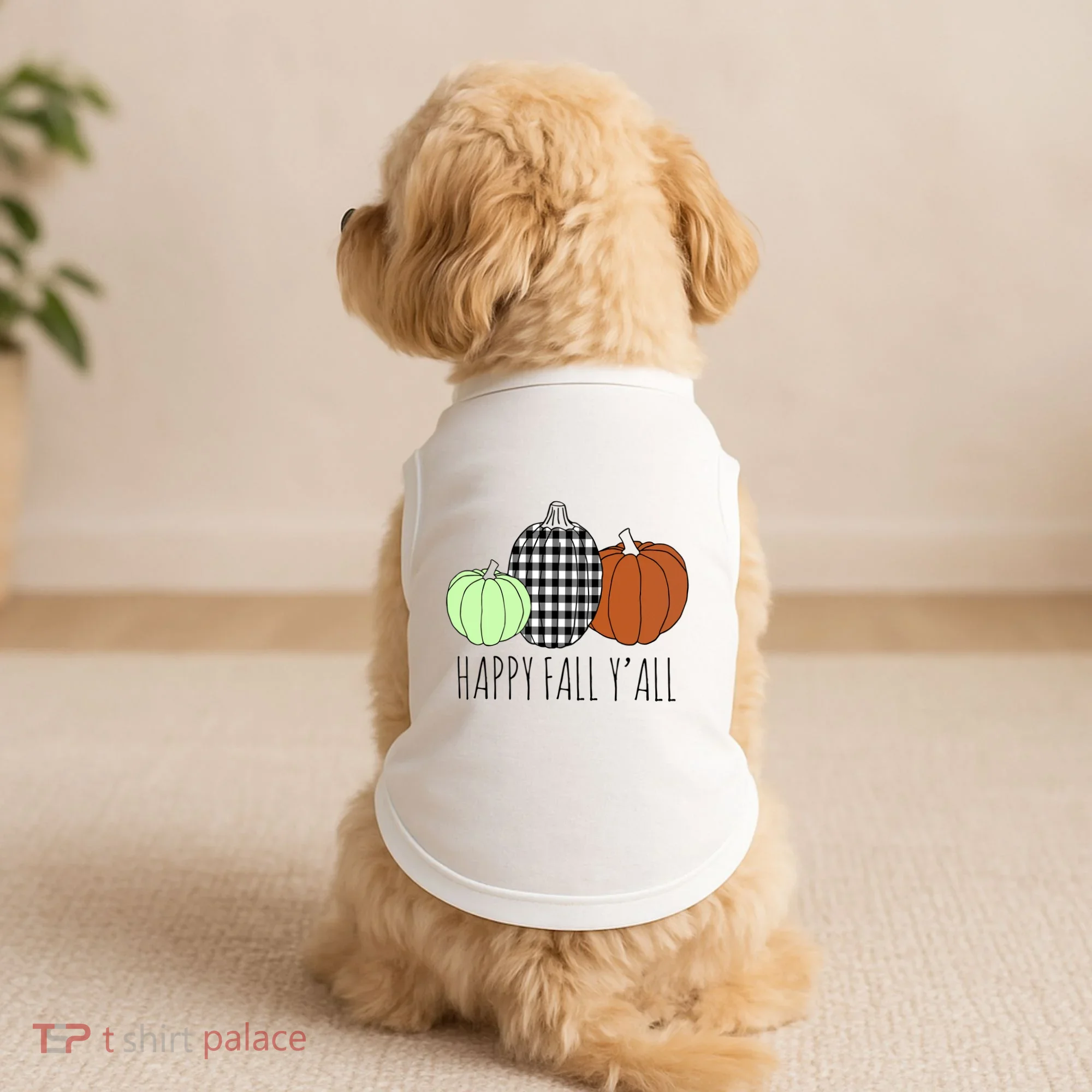 Happy Fall Yall Pumpkin Doggie Tank