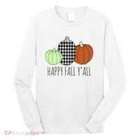 Happy Fall Yall Pumpkin Long Sleeve Shirt thumb 0