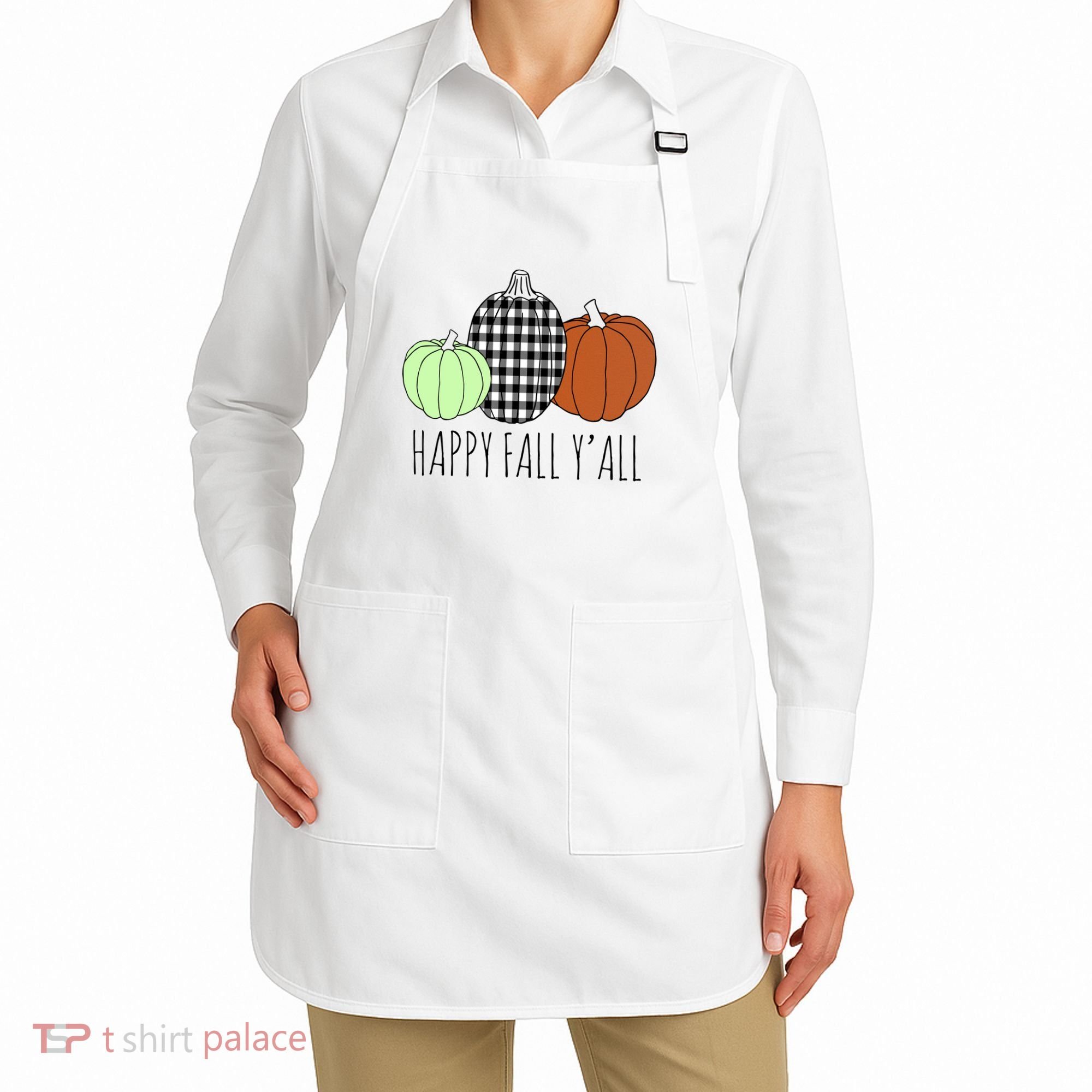 Happy Fall Yall Pumpkin Apron