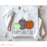 Happy Fall Yall Pumpkin Sweatshirt thumb 2