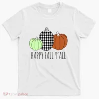 Happy Fall Yall Pumpkin T-Shirt thumb 0