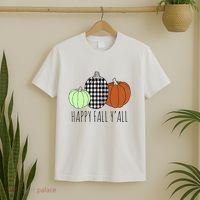 Happy Fall Yall Pumpkin T-Shirt thumb 2