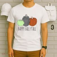 Happy Fall Yall Pumpkin T-Shirt thumb 6