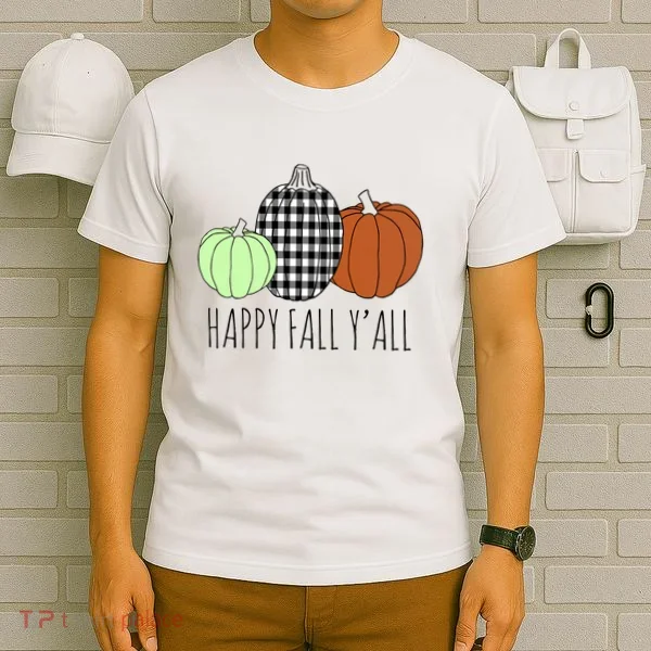 Happy Fall Yall Pumpkin T-Shirt