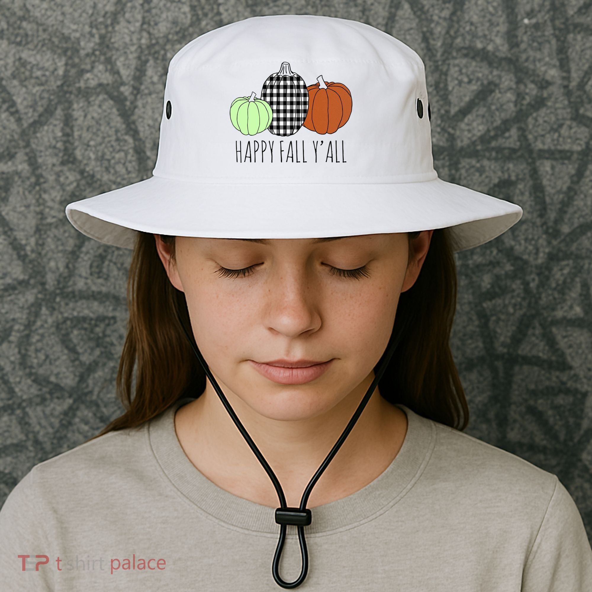 Happy Fall Yall Pumpkin Bucket Hat