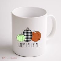 Happy Fall Yall Pumpkin Coffee Mug thumb 1