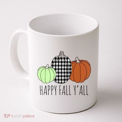 Happy Fall Yall Pumpkin Coffee Mug