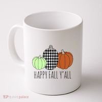 Happy Fall Yall Pumpkin Coffee Mug thumb 0