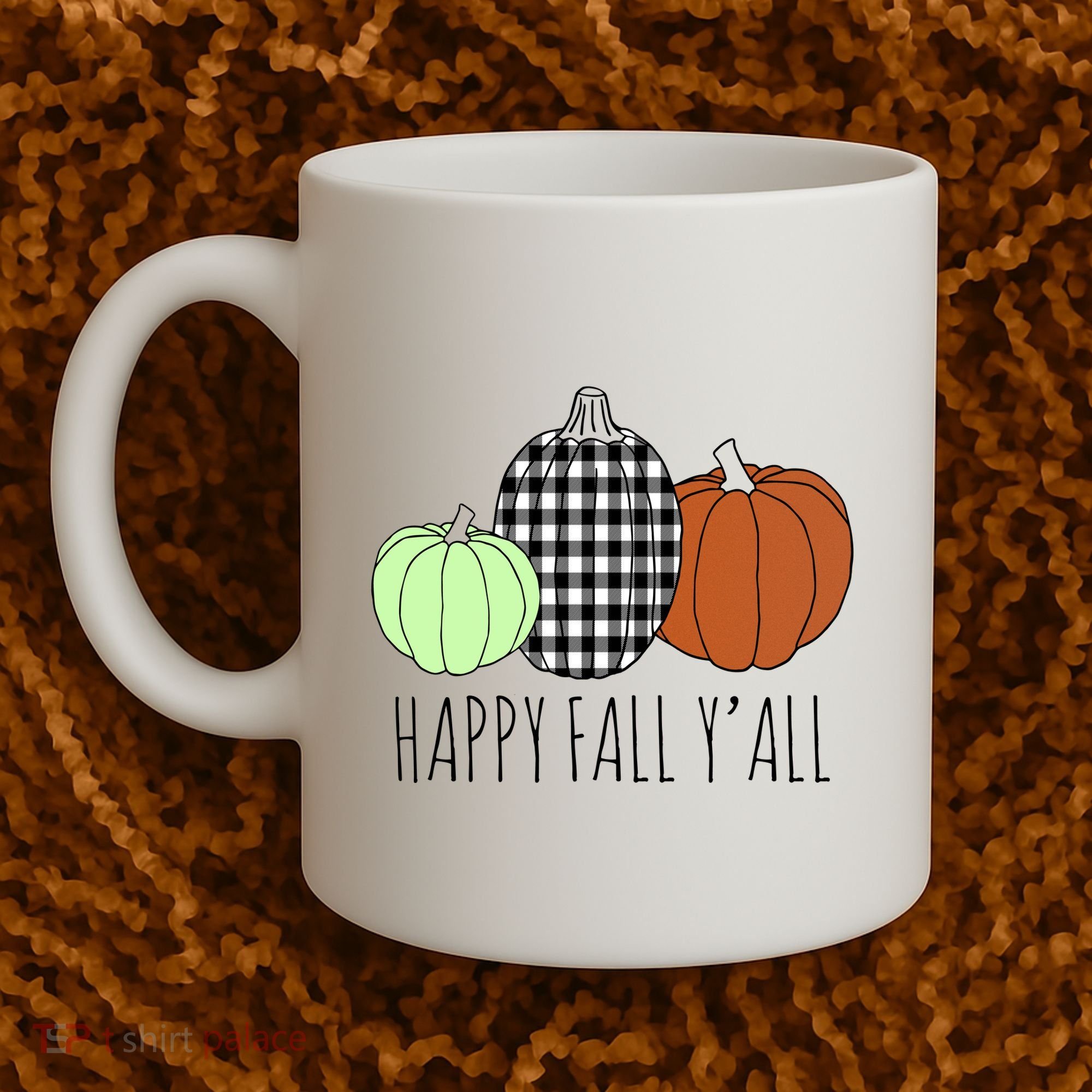 Happy Fall Yall Pumpkin Coffee Mug