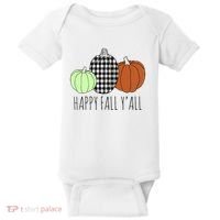 Happy Fall Yall Pumpkin Baby Bodysuit thumb 0