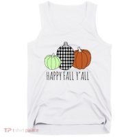Happy Fall Yall Pumpkin Tank Top thumb 0