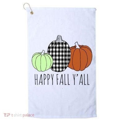 Happy Fall Yall Pumpkin Golf Towel