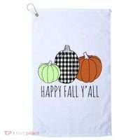Happy Fall Yall Pumpkin Golf Towel thumb 0