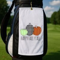 Happy Fall Yall Pumpkin Golf Towel thumb 2