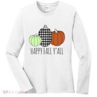 Happy Fall Yall Pumpkin Women's Long Sleeve Shirt thumb 0