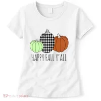 Happy Fall Yall Pumpkin Women's T-Shirt thumb 0