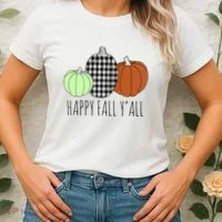 Happy Fall Yall Pumpkin Women's T-Shirt thumb 2