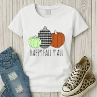 Happy Fall Yall Pumpkin Women's T-Shirt thumb 3