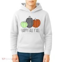Happy Fall Yall Pumpkin Kids Hoodie thumb 4