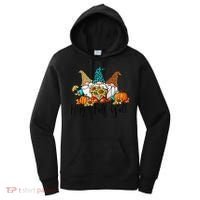 Happy Fall Y'all Gnomes Leopard Pumpkin Autumn Thanksgiving Gift Women's Hoodie thumb 0