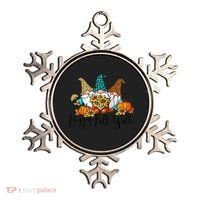 Happy Fall Y'all Gnomes Leopard Pumpkin Autumn Thanksgiving Gift Ornament thumb 0