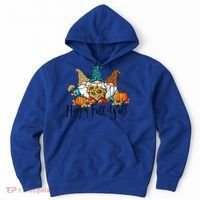 Happy Fall Y'all Gnomes Leopard Pumpkin Autumn Thanksgiving Gift Hoodie thumb 0