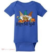 Happy Fall Y'all Gnomes Leopard Pumpkin Autumn Thanksgiving Gift Baby Bodysuit thumb 0