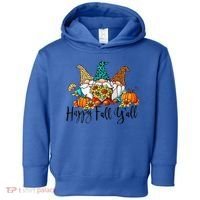 Happy Fall Y'all Gnomes Leopard Pumpkin Autumn Thanksgiving Gift Toddler Hoodie thumb 0