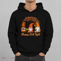 Happy Fall YAll Autumn Thanksgiving Fall Season Gnome Hoodie thumb 0