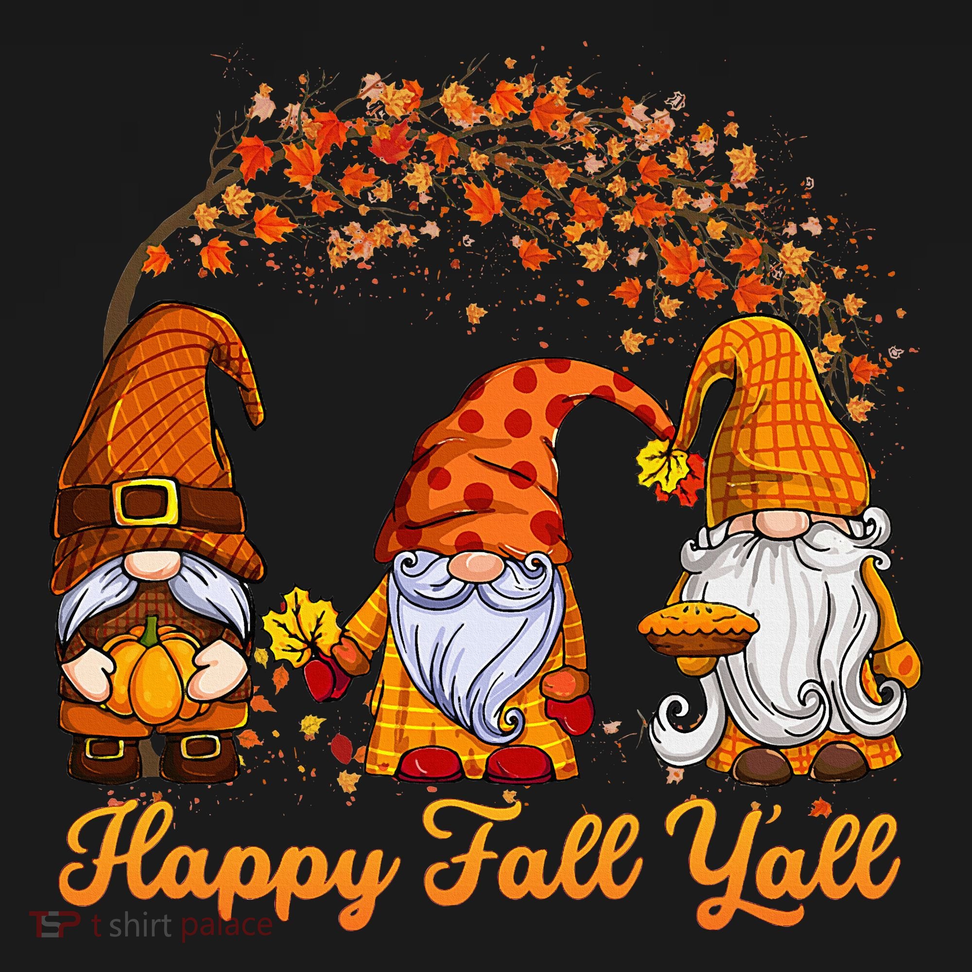 Happy Fall YAll Autumn Thanksgiving Fall Season Gnome Long Sleeve Shirt
