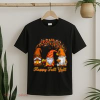 Happy Fall YAll Autumn Thanksgiving Fall Season Gnome T-Shirt thumb 2