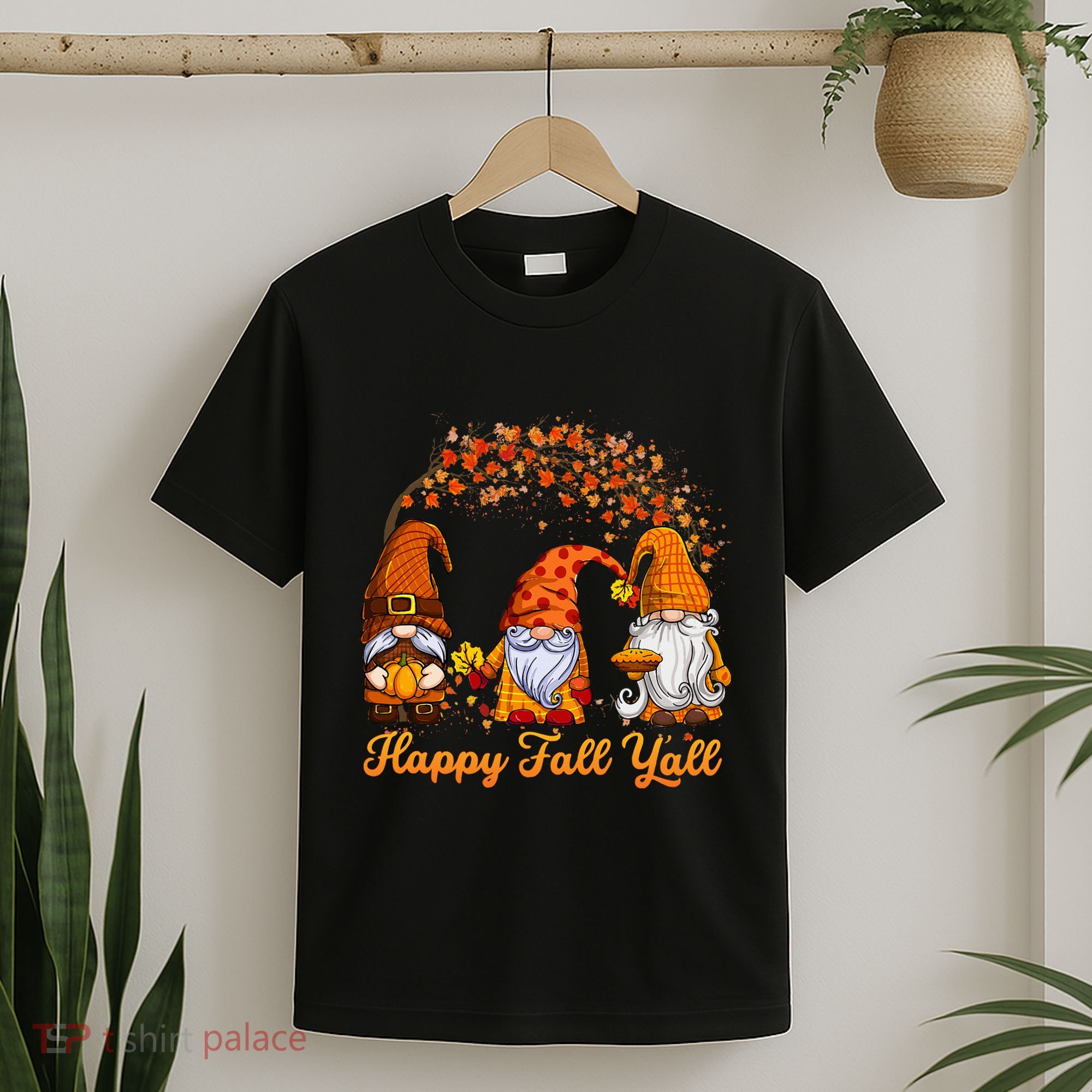 Happy Fall YAll Autumn Thanksgiving Fall Season Gnome T-Shirt