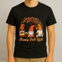 Happy Fall YAll Autumn Thanksgiving Fall Season Gnome T-Shirt thumb 3