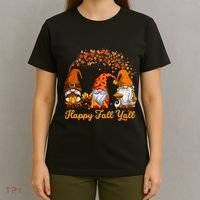 Happy Fall YAll Autumn Thanksgiving Fall Season Gnome T-Shirt thumb 4