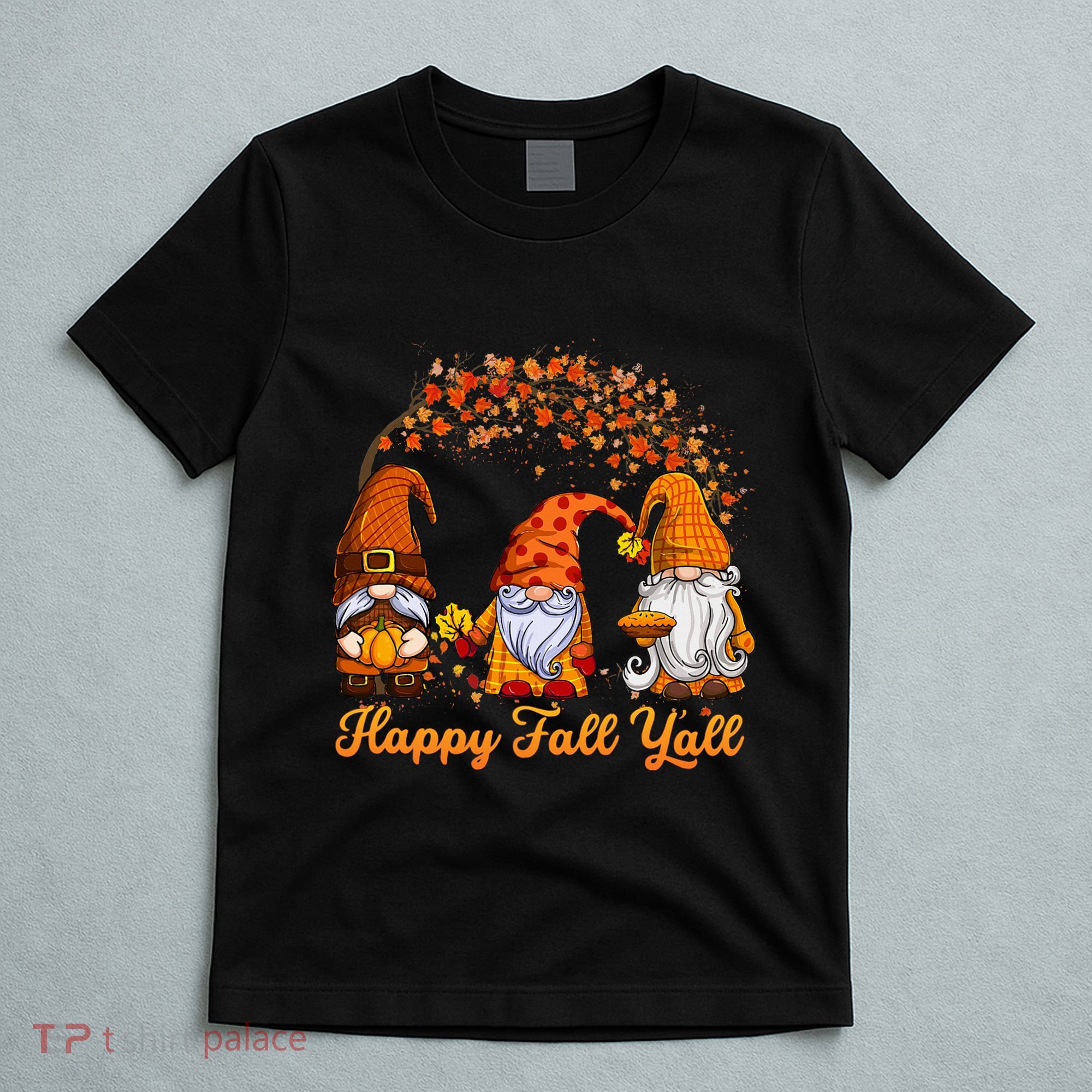 Happy Fall YAll Autumn Thanksgiving Fall Season Gnome T-Shirt