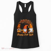 Happy Fall YAll Autumn Thanksgiving Fall Season Gnome Women's Tank Top thumb 0