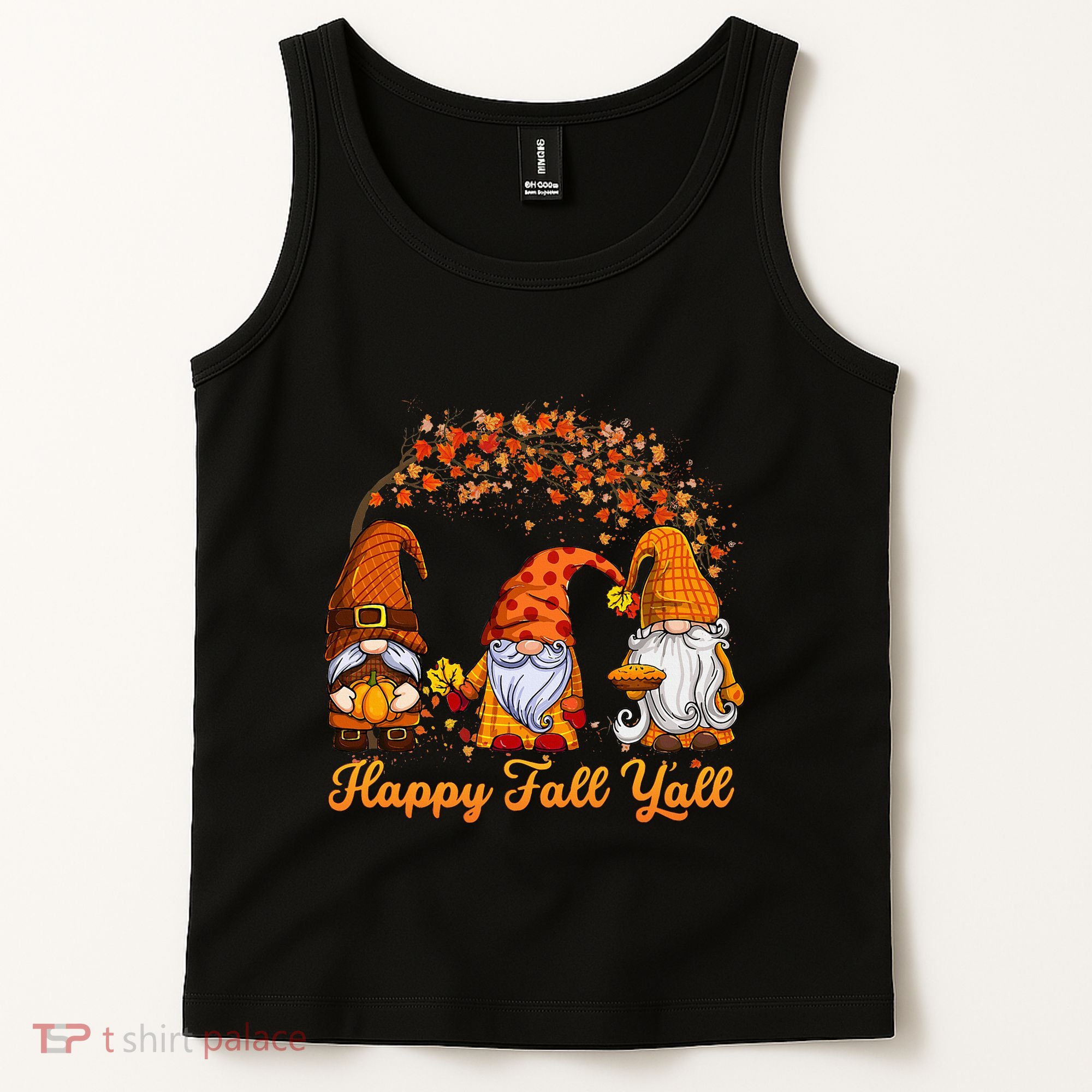Happy Fall YAll Autumn Thanksgiving Fall Season Gnome Tank Top