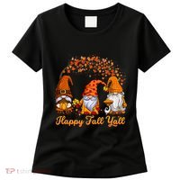 Happy Fall YAll Autumn Thanksgiving Fall Season Gnome Women's T-Shirt thumb 0