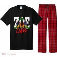 Haiti Flag Zoe Life Retro Pajama Set thumb 0