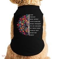 Hippie Guitar And Those Who Were Seen Dancing Peace Vibes Doggie Tank thumb 0
