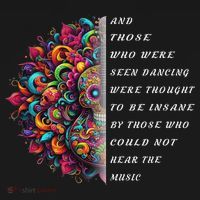 Hippie Guitar And Those Who Were Seen Dancing Peace Vibes Bucket Hat thumb 4