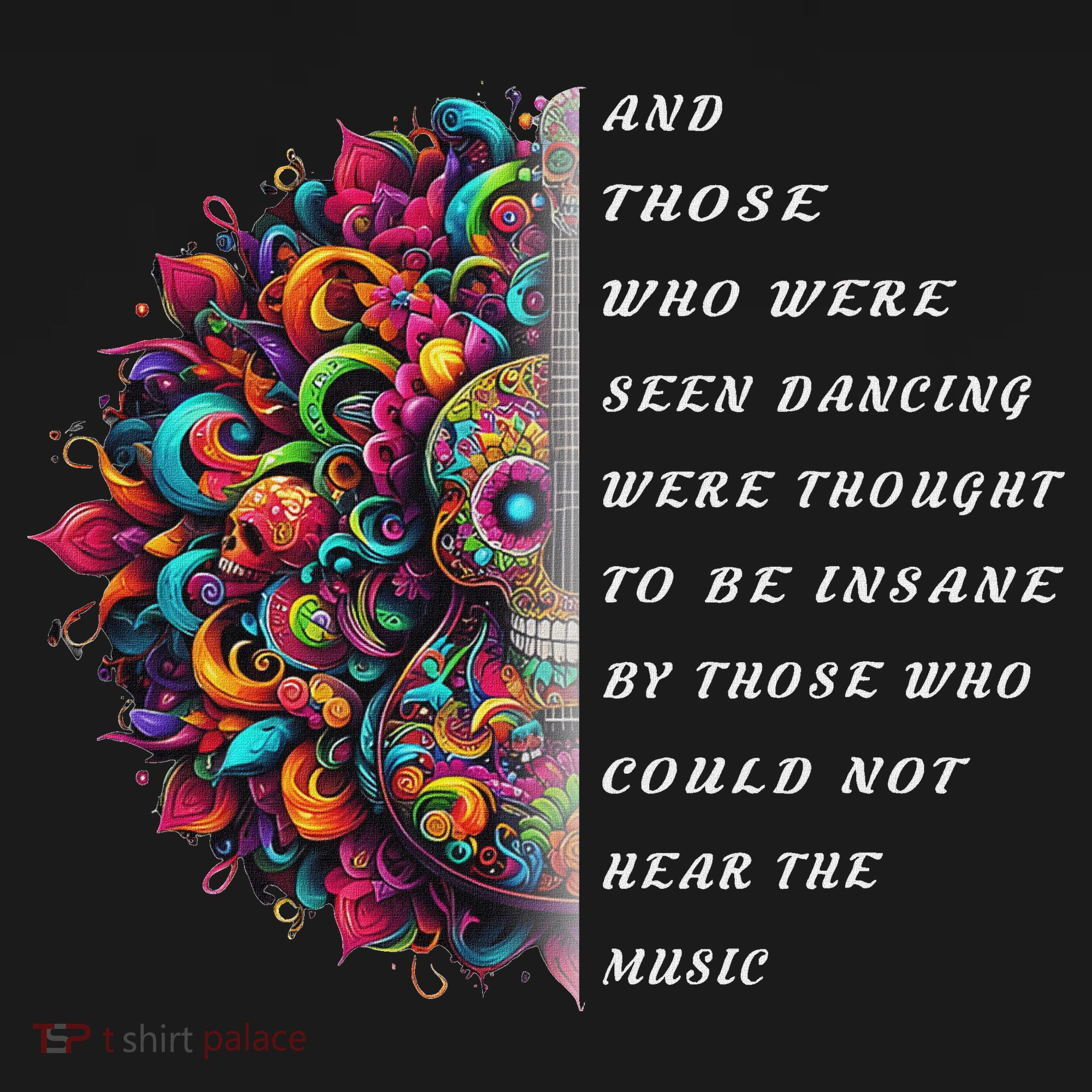 Hippie Guitar And Those Who Were Seen Dancing Peace Vibes Women's Hoodie