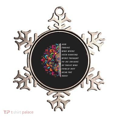 Hippie Guitar And Those Who Were Seen Dancing Peace Vibes Ornament