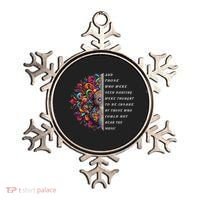 Hippie Guitar And Those Who Were Seen Dancing Peace Vibes Ornament thumb 0