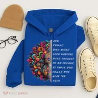 Hippie Guitar And Those Who Were Seen Dancing Peace Vibes Hoodie thumb 4
